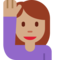 Person Raising Hand - Medium emoji on Twitter